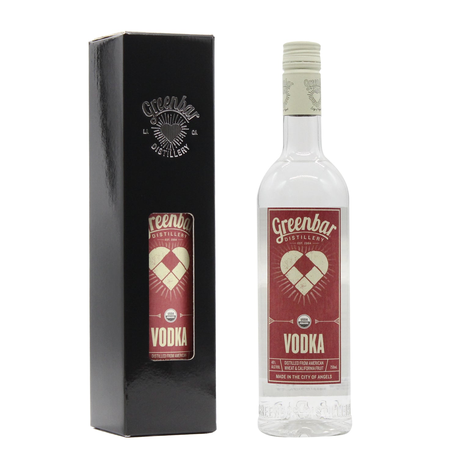 ウォッカ（ギフトボックス入り 750ml ボトル） – オーガニック蒸留酒の 