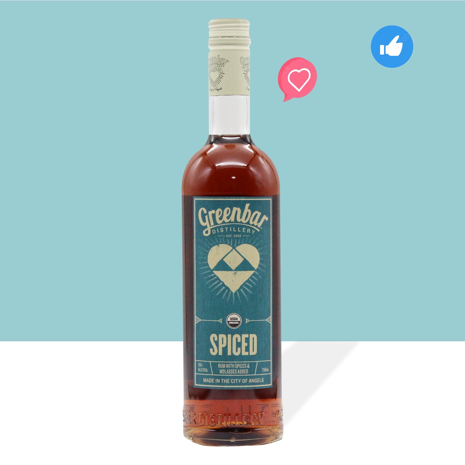スパイスドラム（750ml ボトル） – オーガニック蒸留酒のGreenbar