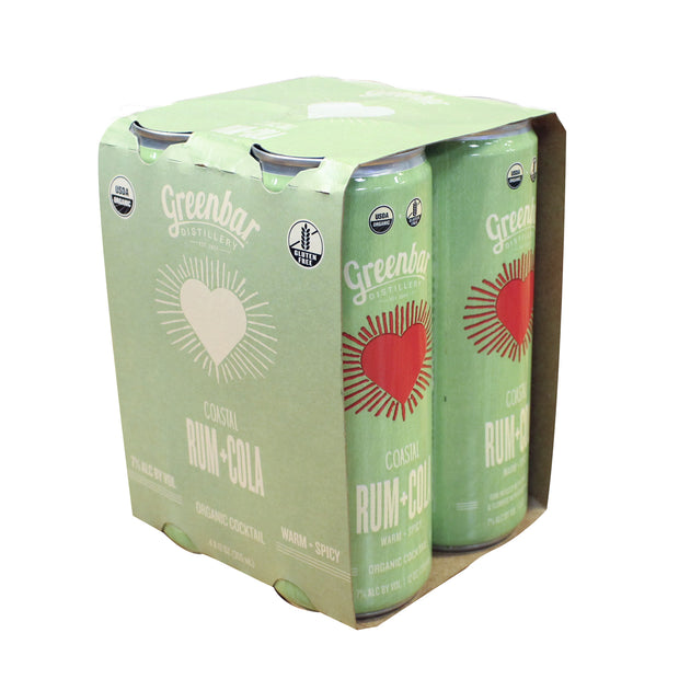 オーガニック カクテル缶ラムコーラ (RUM+COLA) 355ml×4缶パック